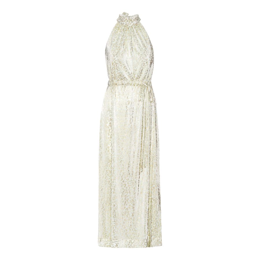 Karmamia layla dress white leo plissé