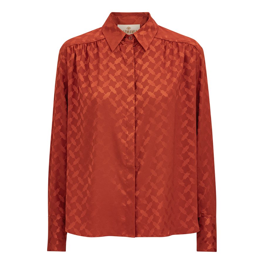 Karmamia augusta shirt sienna keffiyeh jacquard