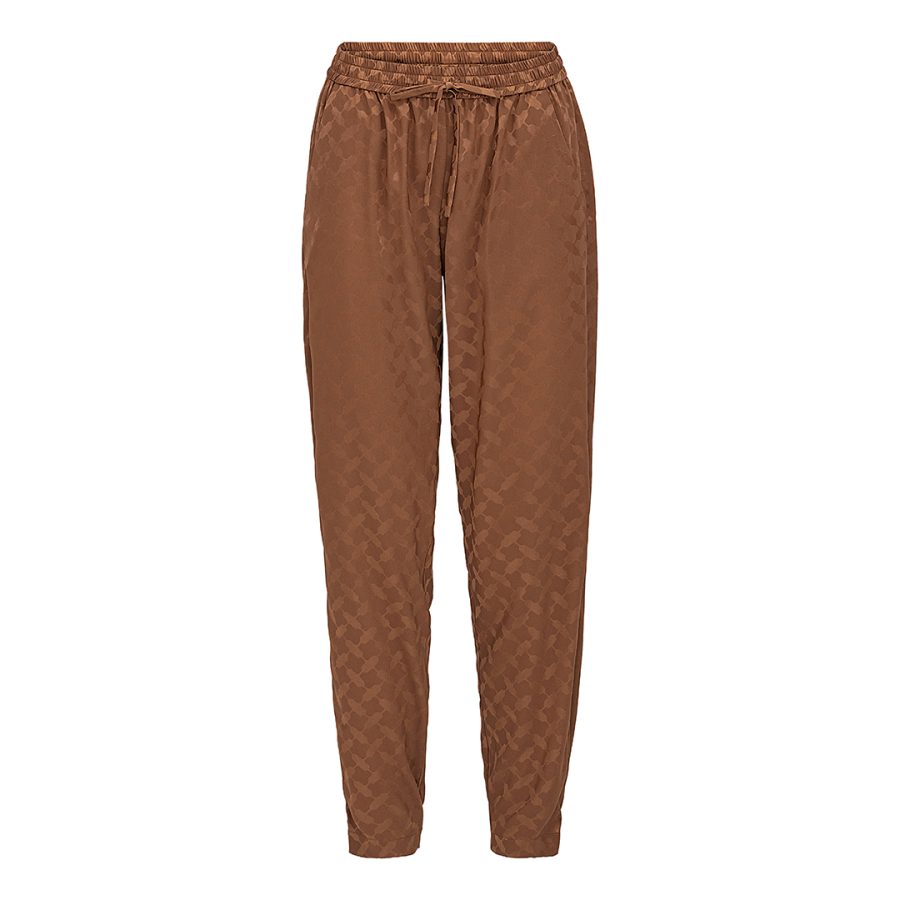 Karmamia cora pants camel keffiyeh jacquard