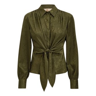 Karmamia lee shirt army paisley jacquard