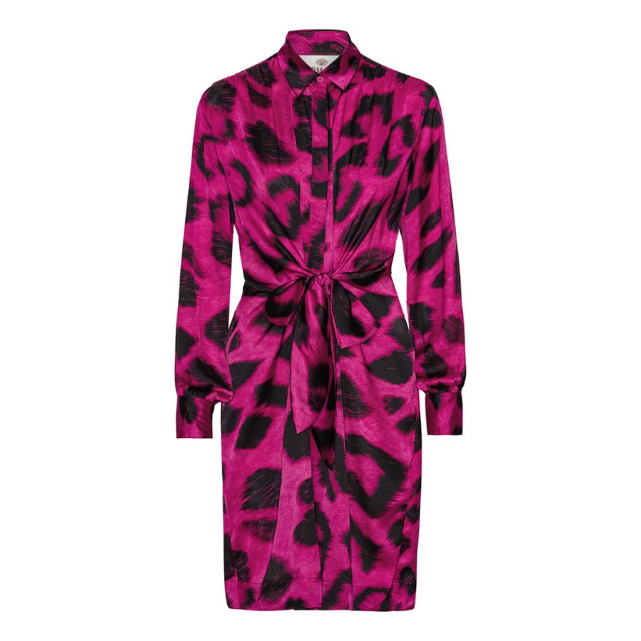 Karmamia mila dress mid rose violet maxi leo