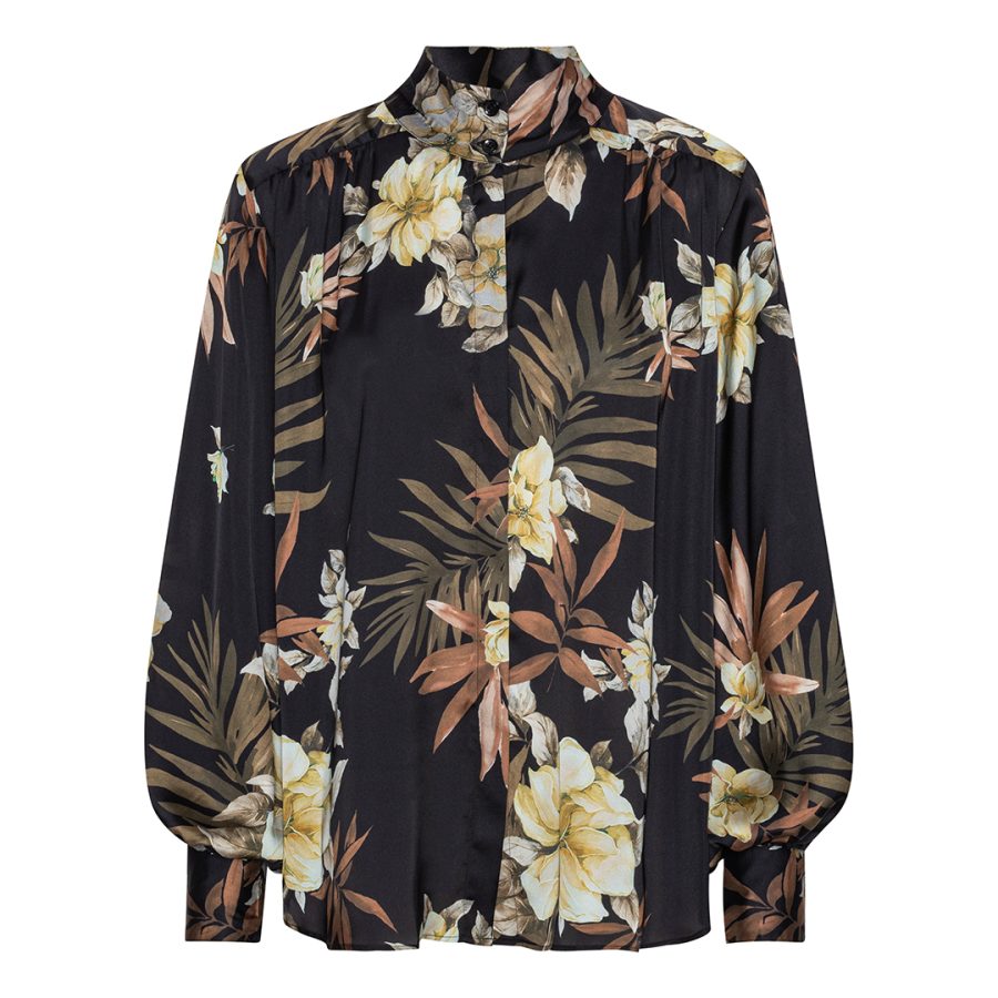 Karmamia noelle shirt dahlia flower