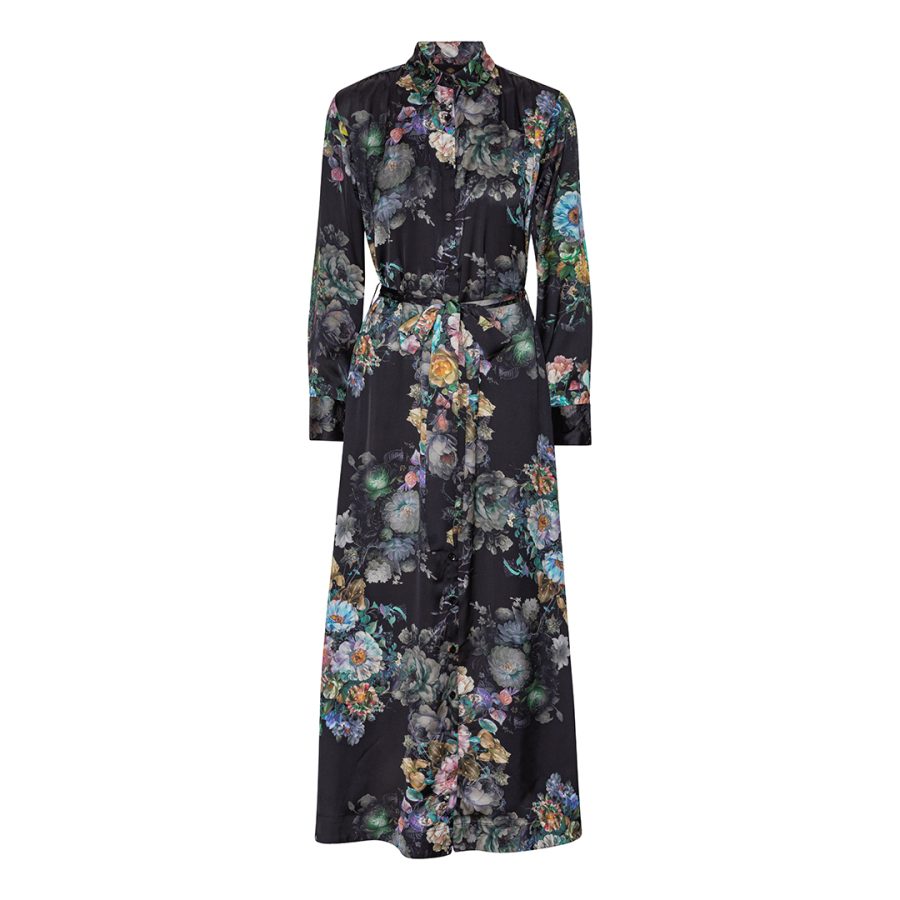 Karmamia carla dress daisy noir wildflower