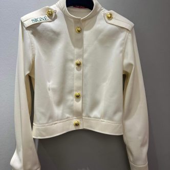 Signé short jacket no 1 white