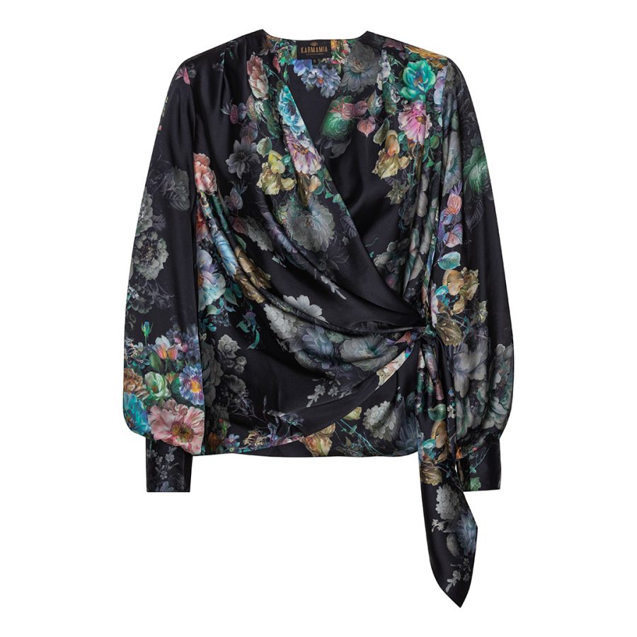 Karmamia ines blouse daisy noir wildflower