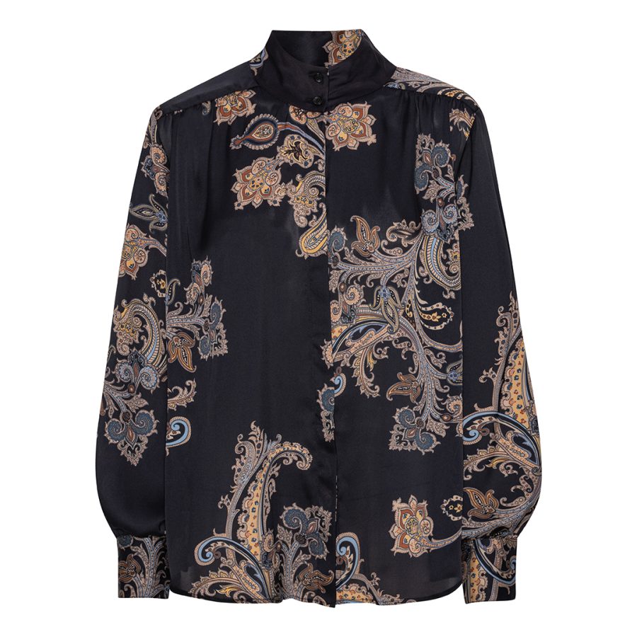 Karmamia noelle shirt pearson paisley blue