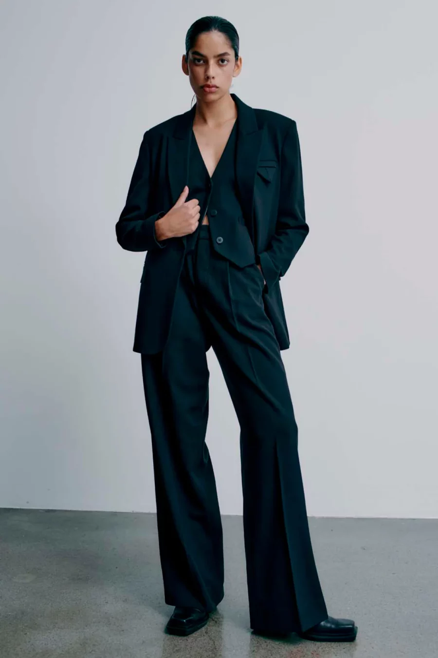 Copenhagen muse wide tailor pants black - Image 3