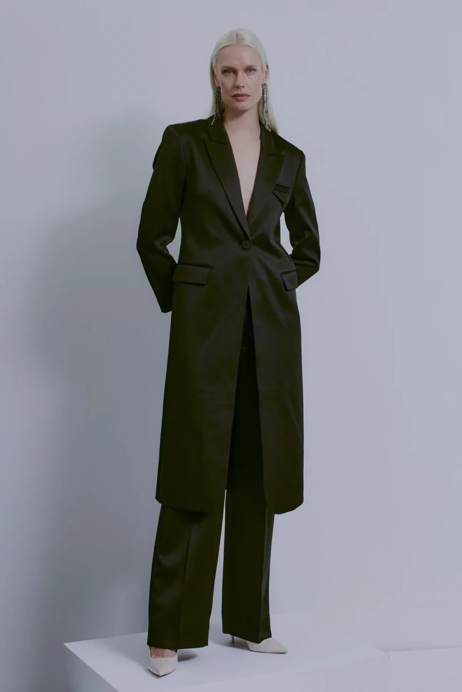 Copenhagen muse shine blazer long black - Image 3