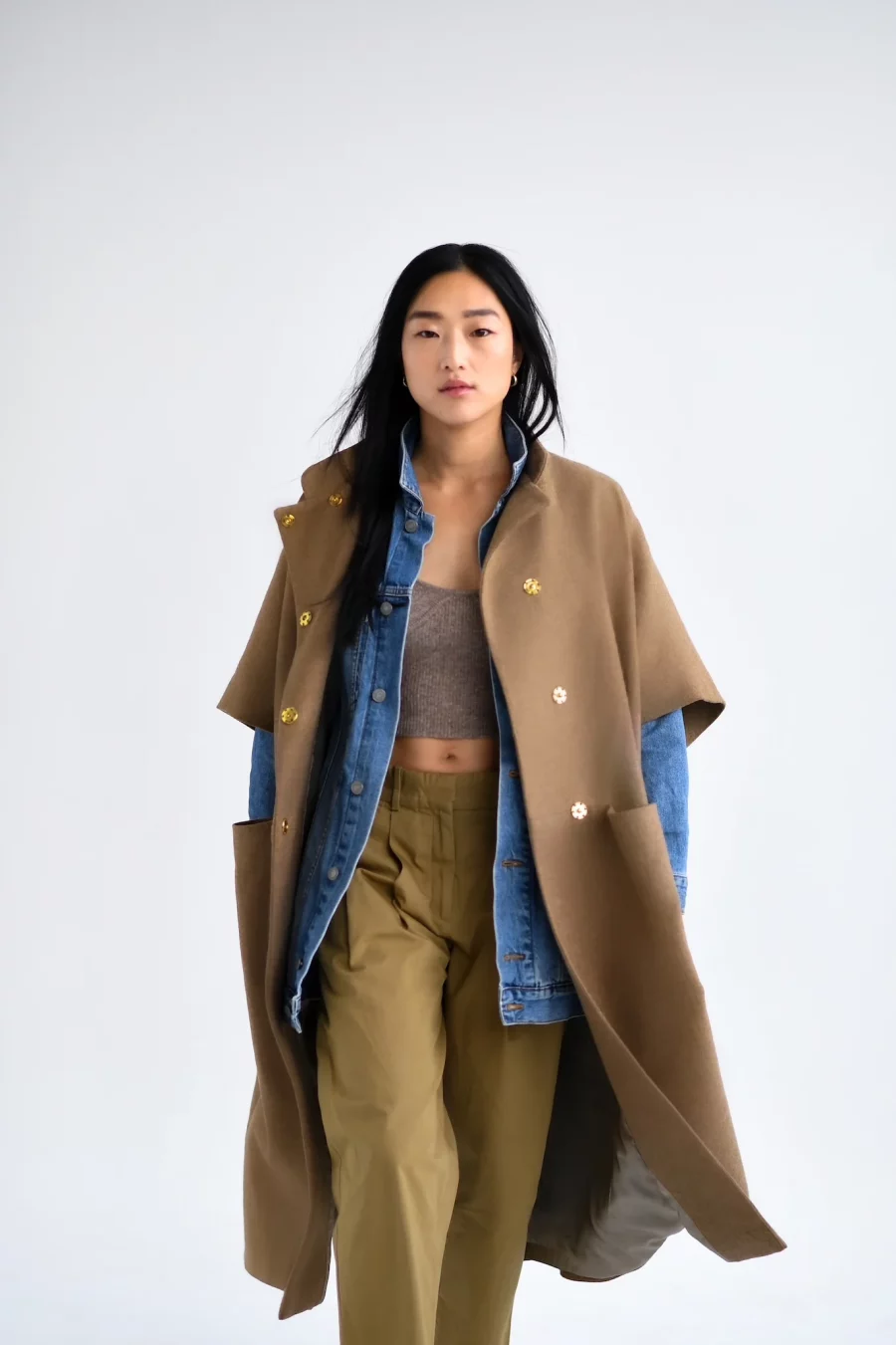 Crowd cph mok wool coat camel