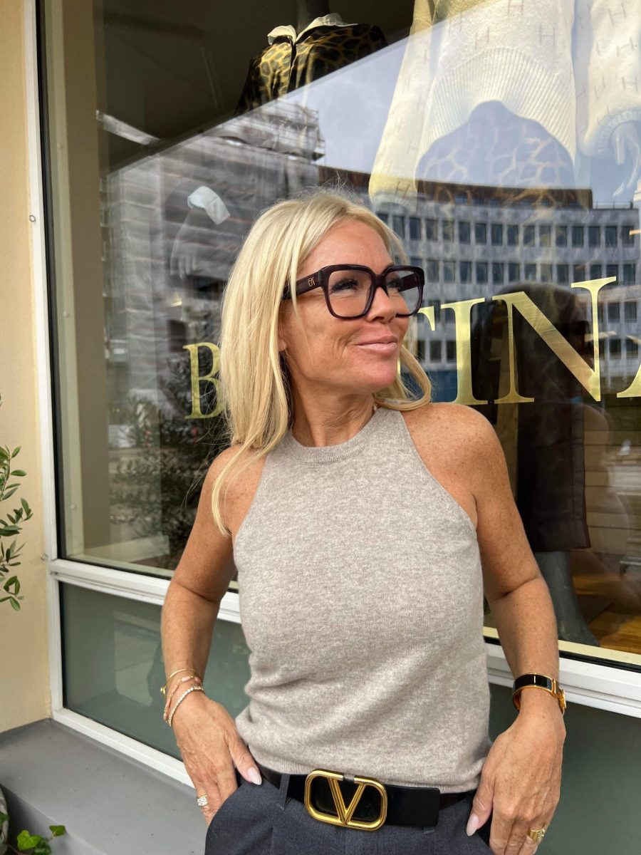Lara cashmere top beige