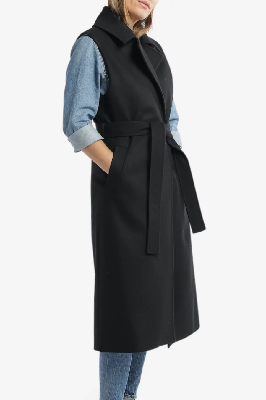 Crowd cph young wool vest black