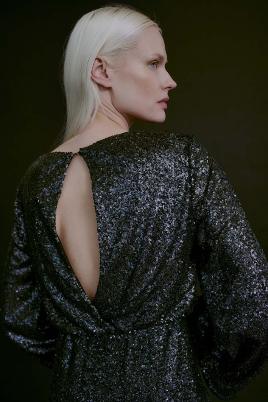 Copenhagen muse sequince dress black - Image 4