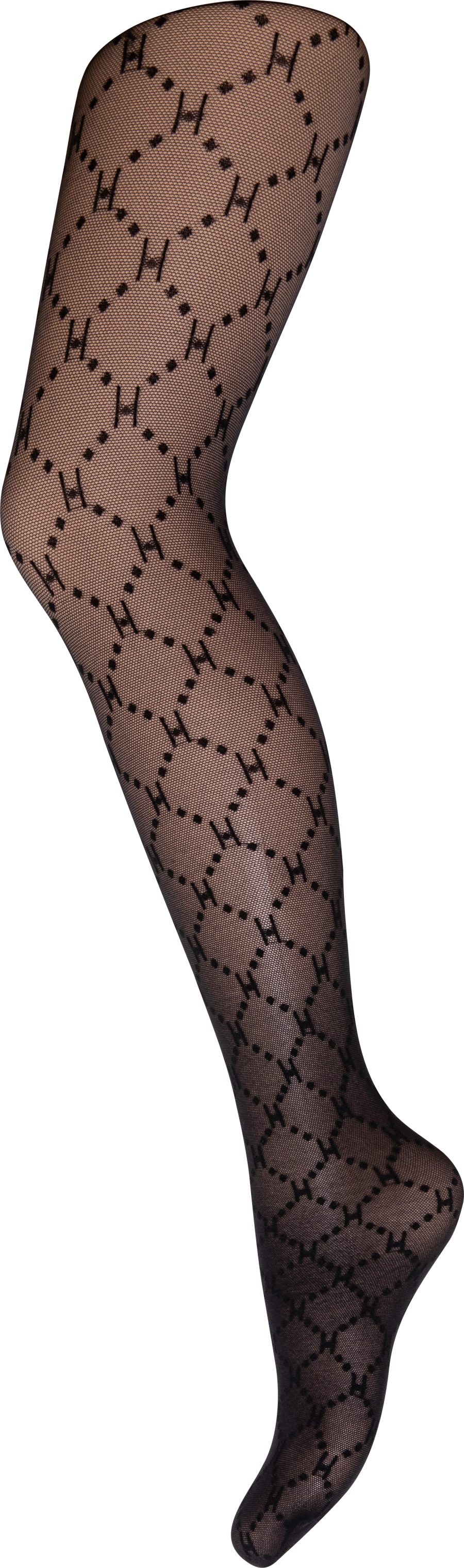Hype the detail tight logo pantyhose black