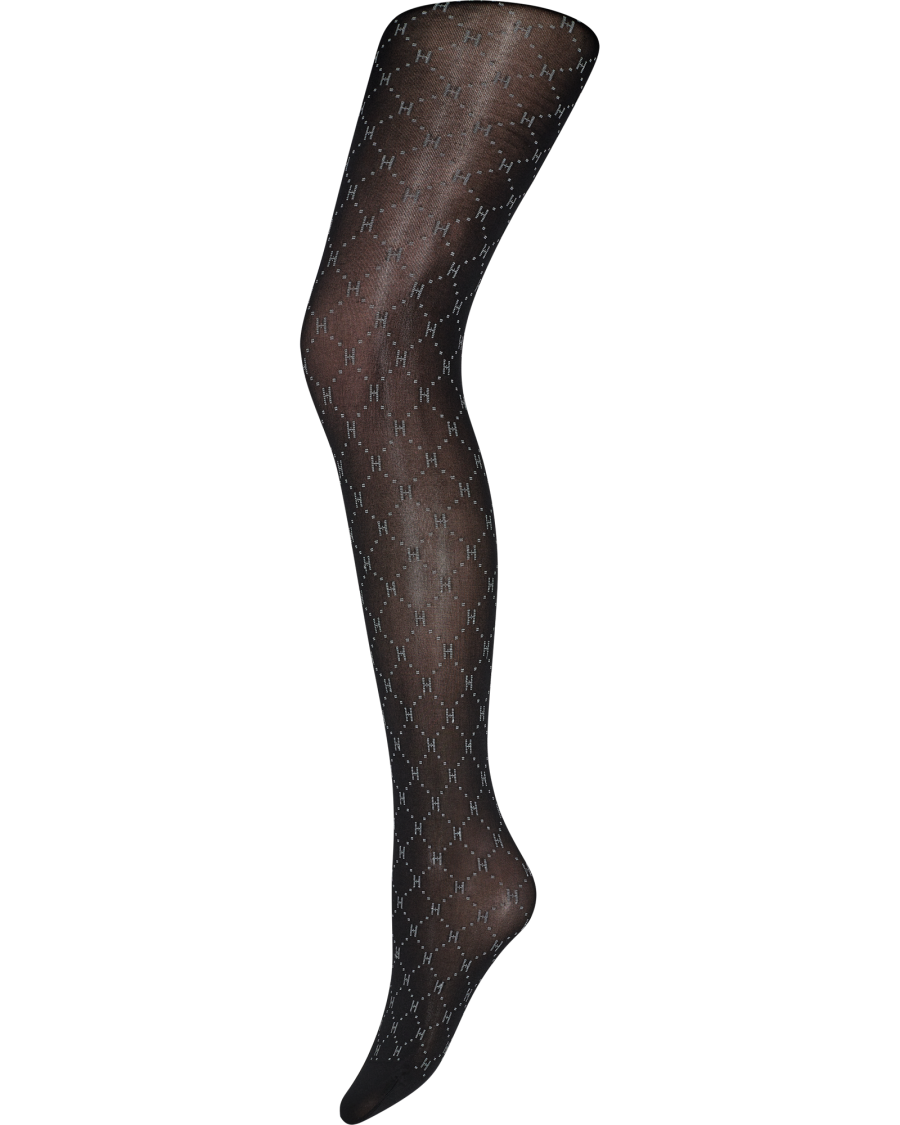 Hype the detail micro logo pantyhose black 50 den