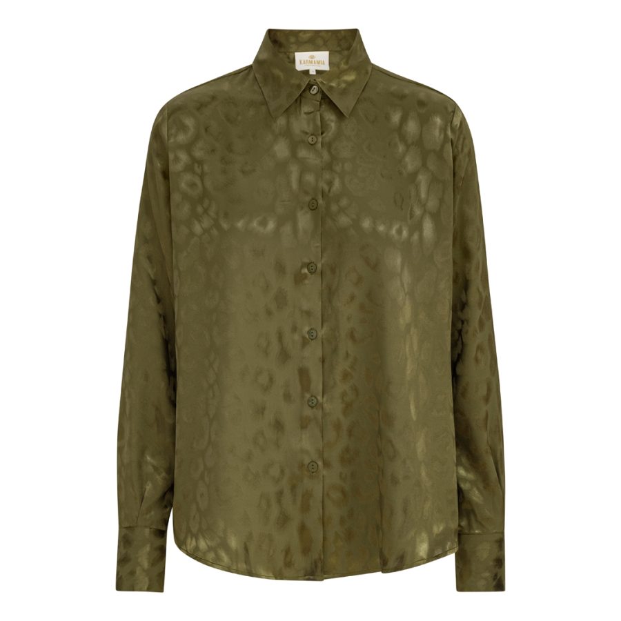 Karmamia alma shirt army leo jacquard