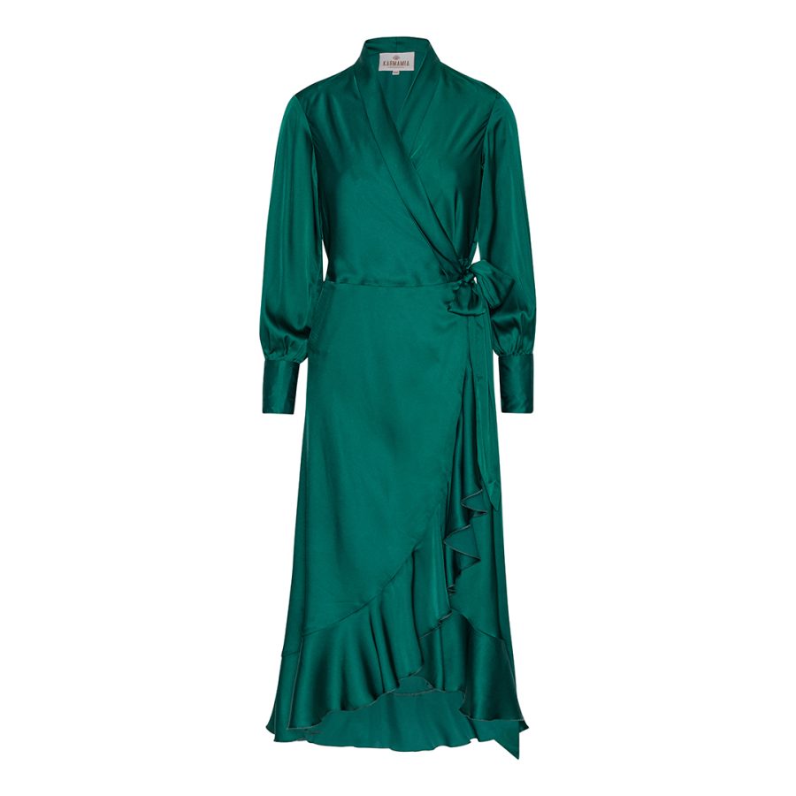 Karmamia bea dress dark green