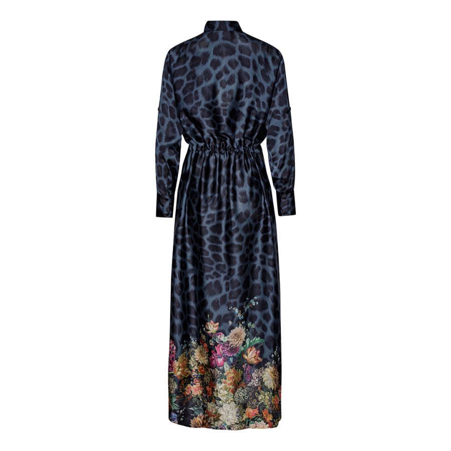 Karmamia nakita maxi dress navy flower leopard - Image 2