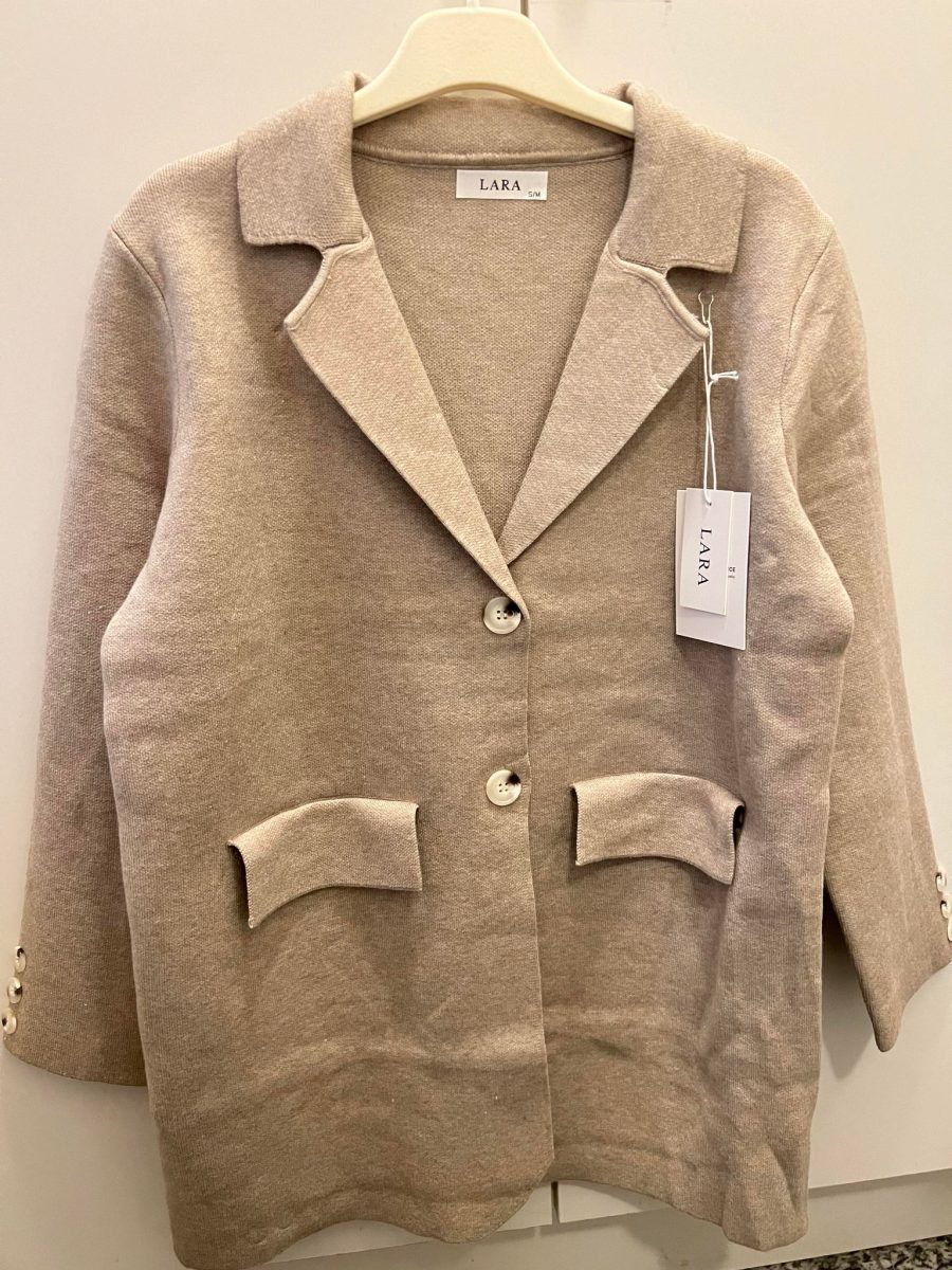 Lara knit blazer beige