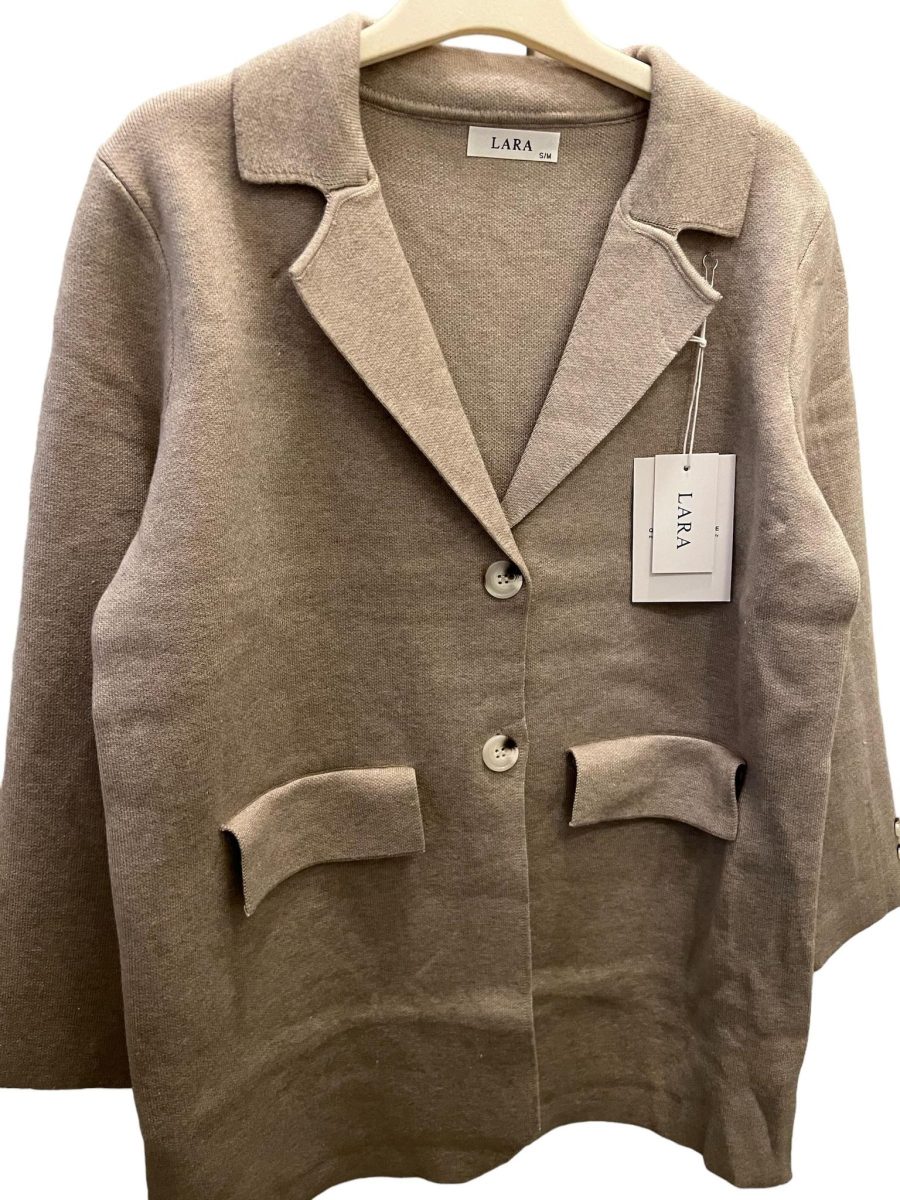 Lara knit blazer khaki
