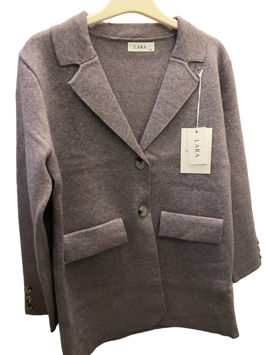 Lara knit blazer grey