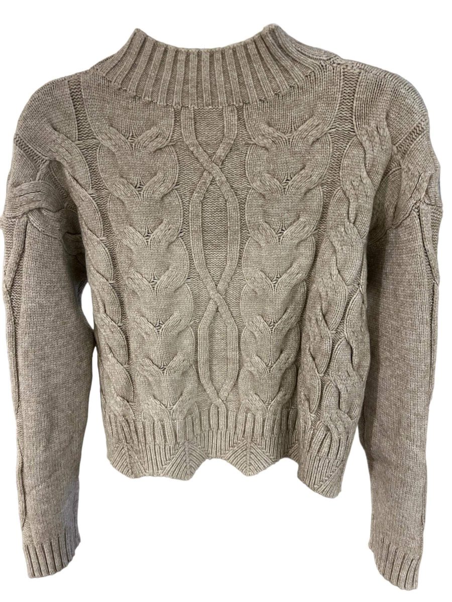 BB cable knit beige