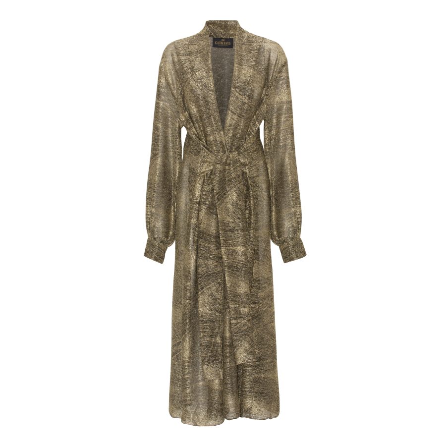 Karmamia lola dress gold brush