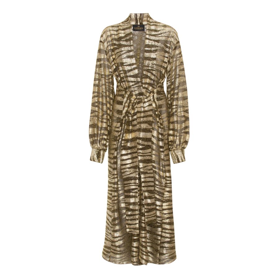 Karmamia lola dress gold tiger