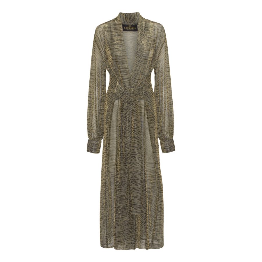 Karmamia lola dress gold zebra