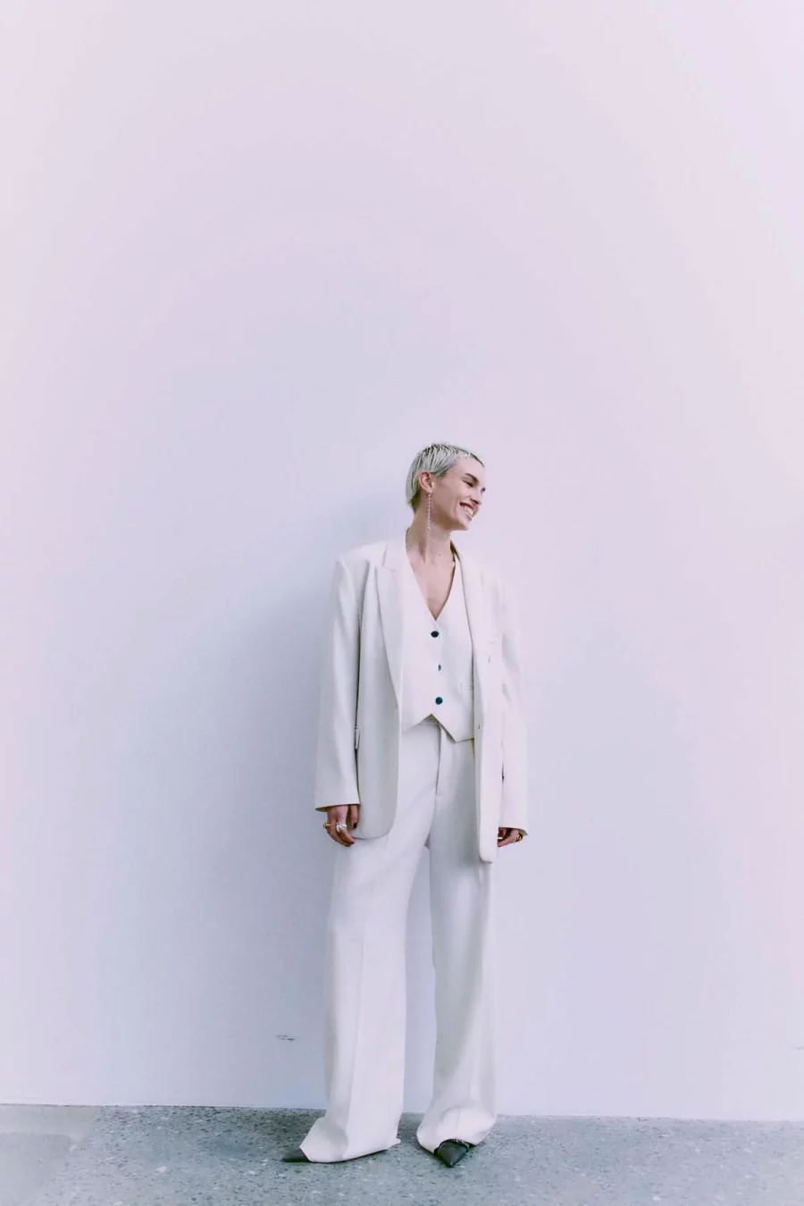 Copenhagen muse wide tailor pants jet stream - Image 6