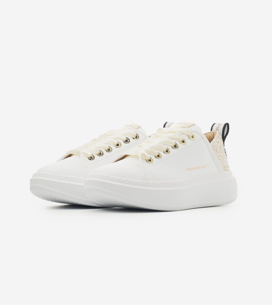 Alexander smith wembley sneakers white gold | KØB HER