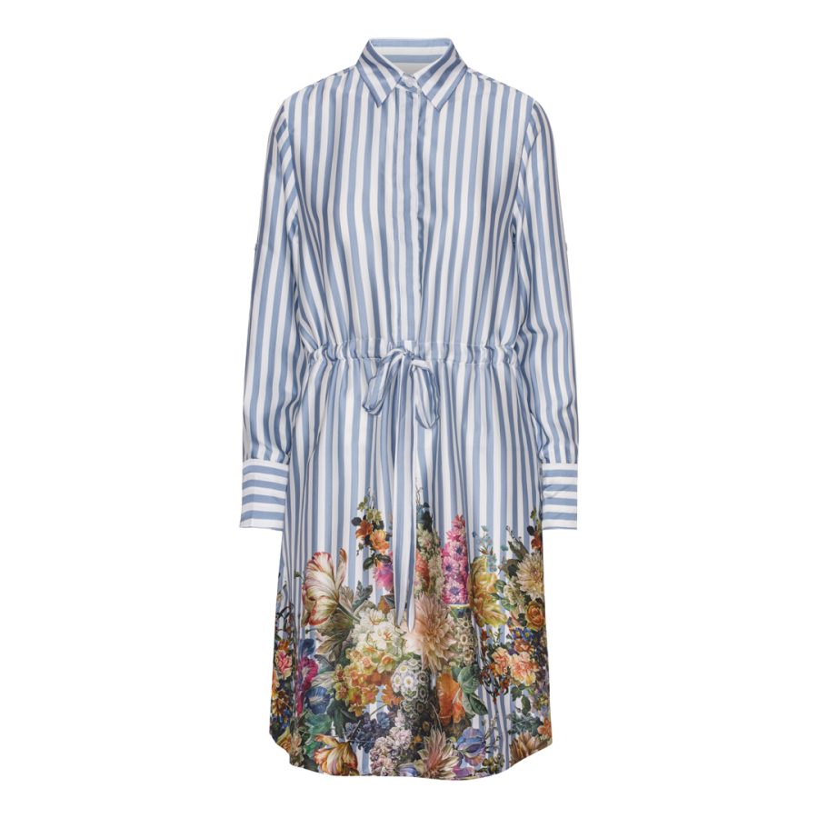 Karmamia alba dress floral stripe