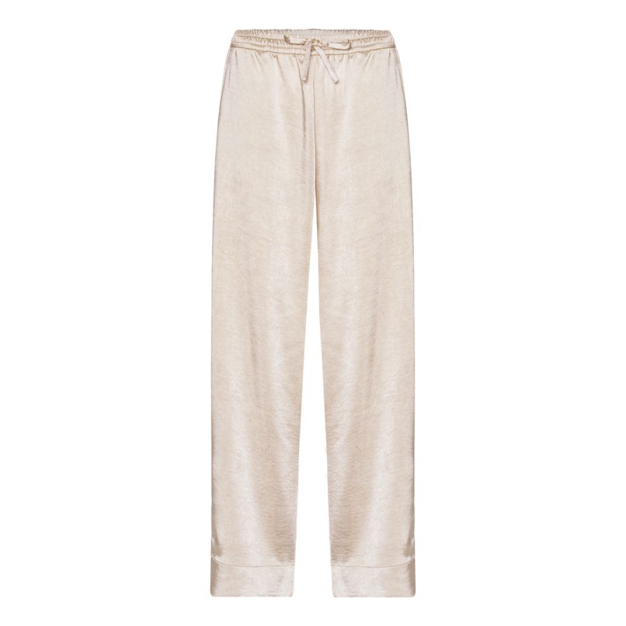 Karmamia garcia pants antique white rich satin