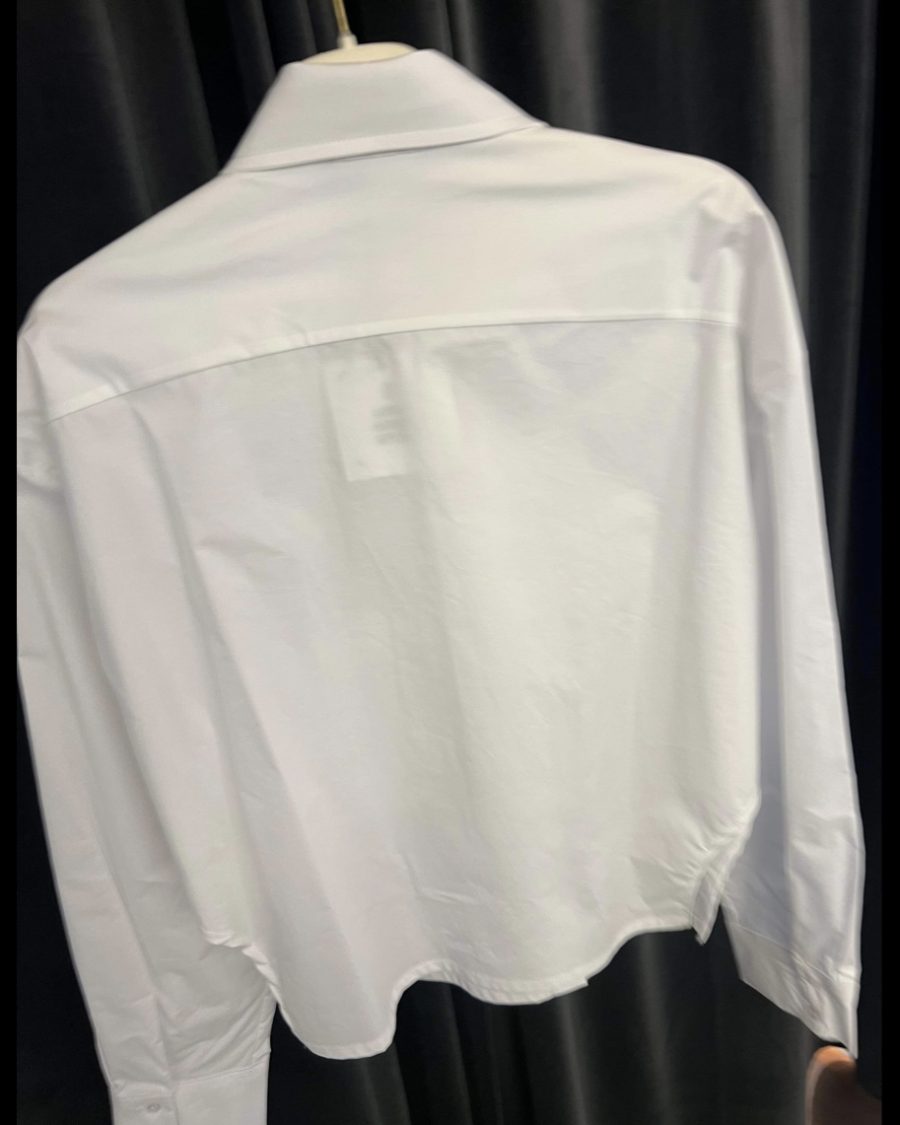BB shirt with tie white - Image 2