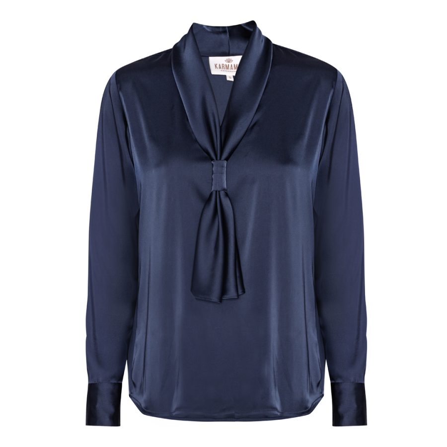 Karmamia jules blouse semi rich navy