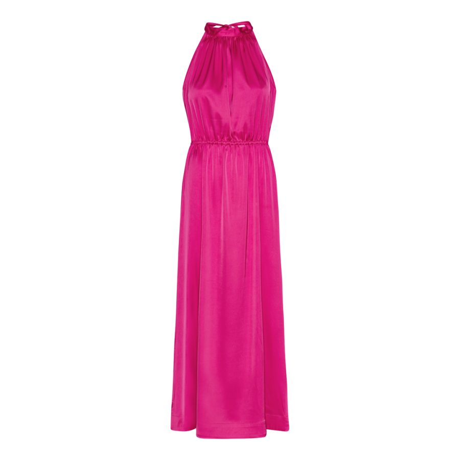 Karmamia lulu dress semi rich fuchsia pink