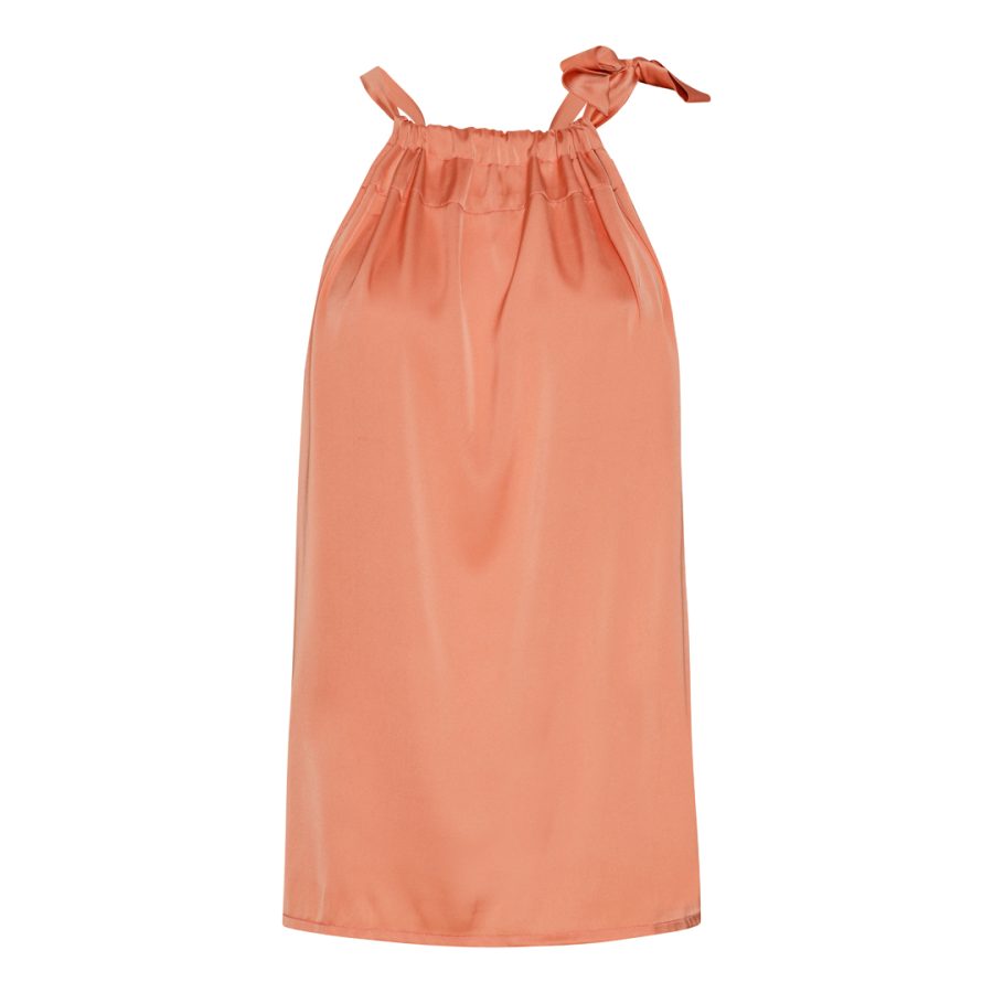 Karmamia ruffle tie top apricot