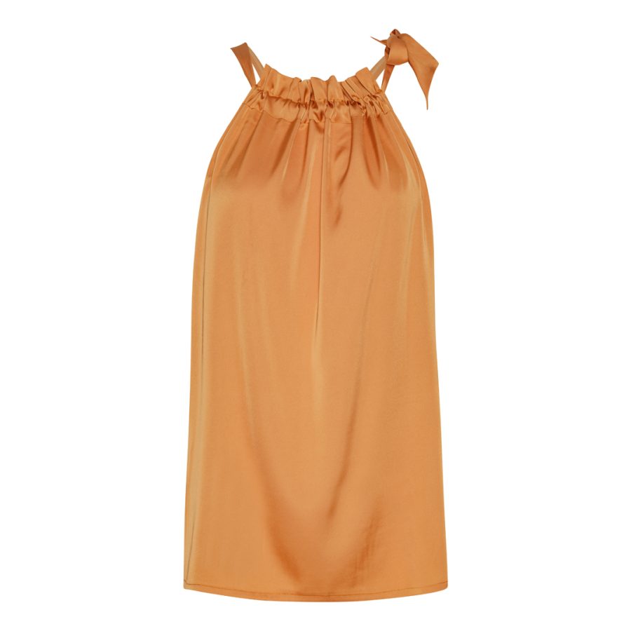 Karmamia ruffle tie top mango