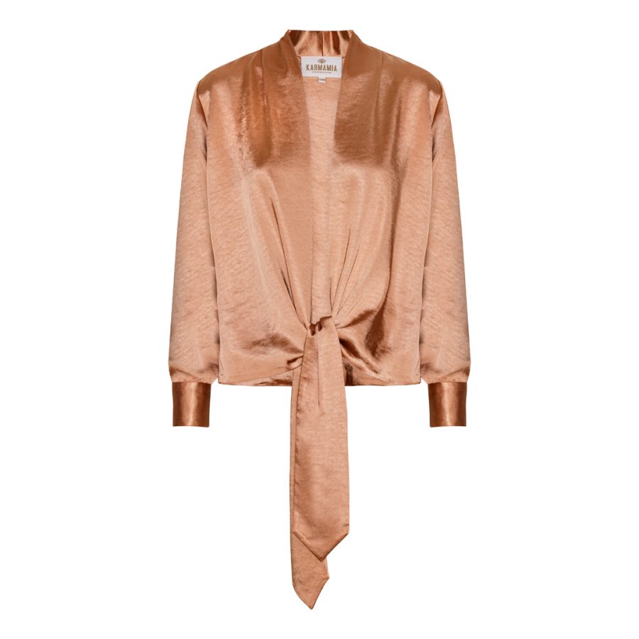 Karmamia wrap jacket ginger rich satin