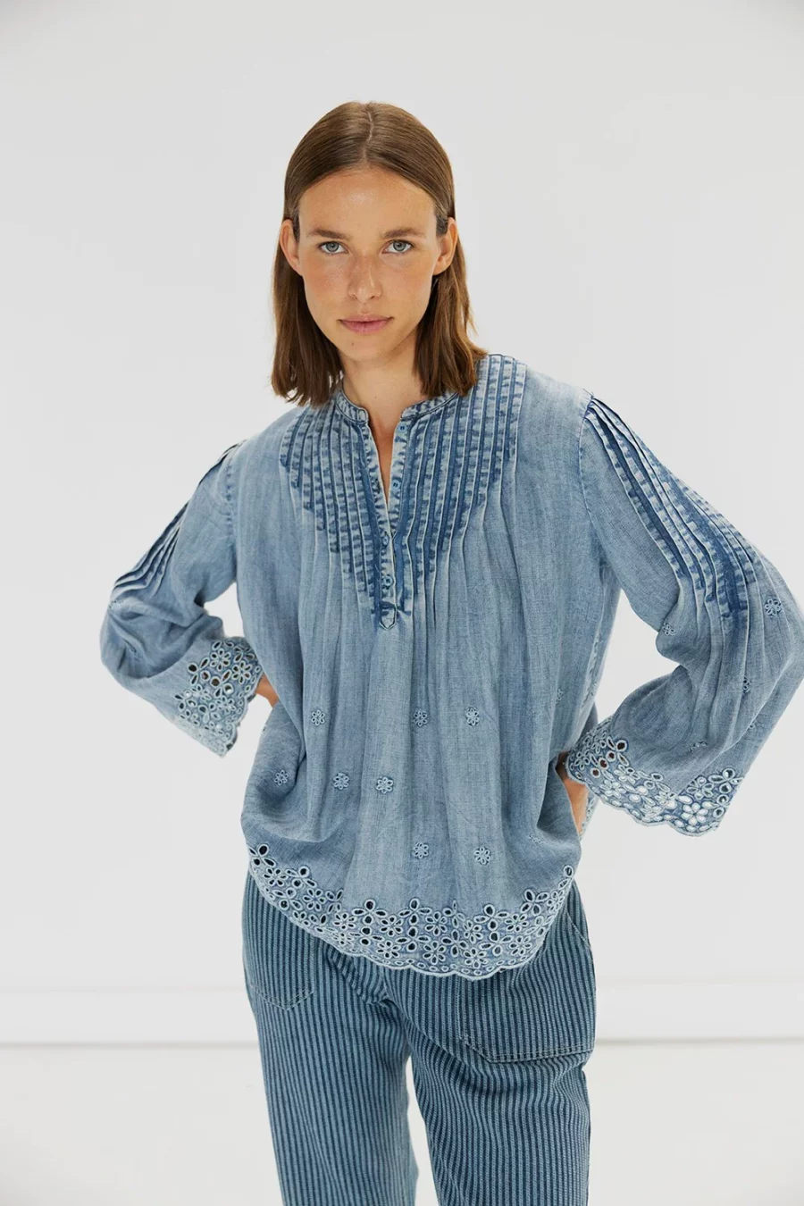 Project AJ117 harta blouse indigo - Image 2