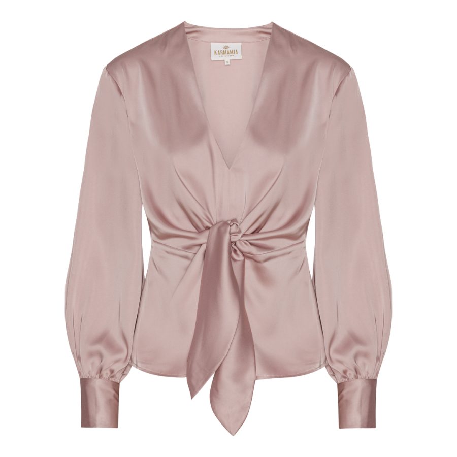 Karmamia blair blouse semi rich blush