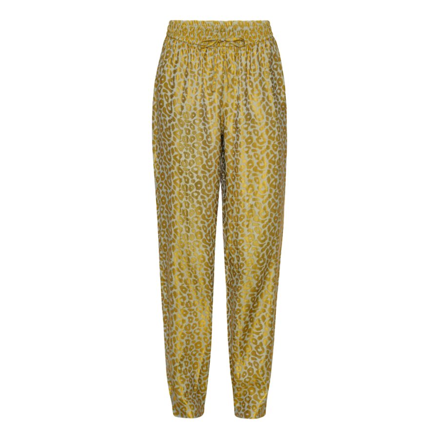 Karmamia cora pants gold leo silk