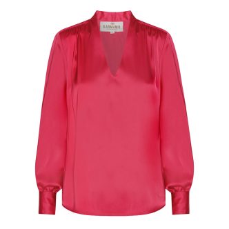 Karmamia edith blouse semi rich deep pink