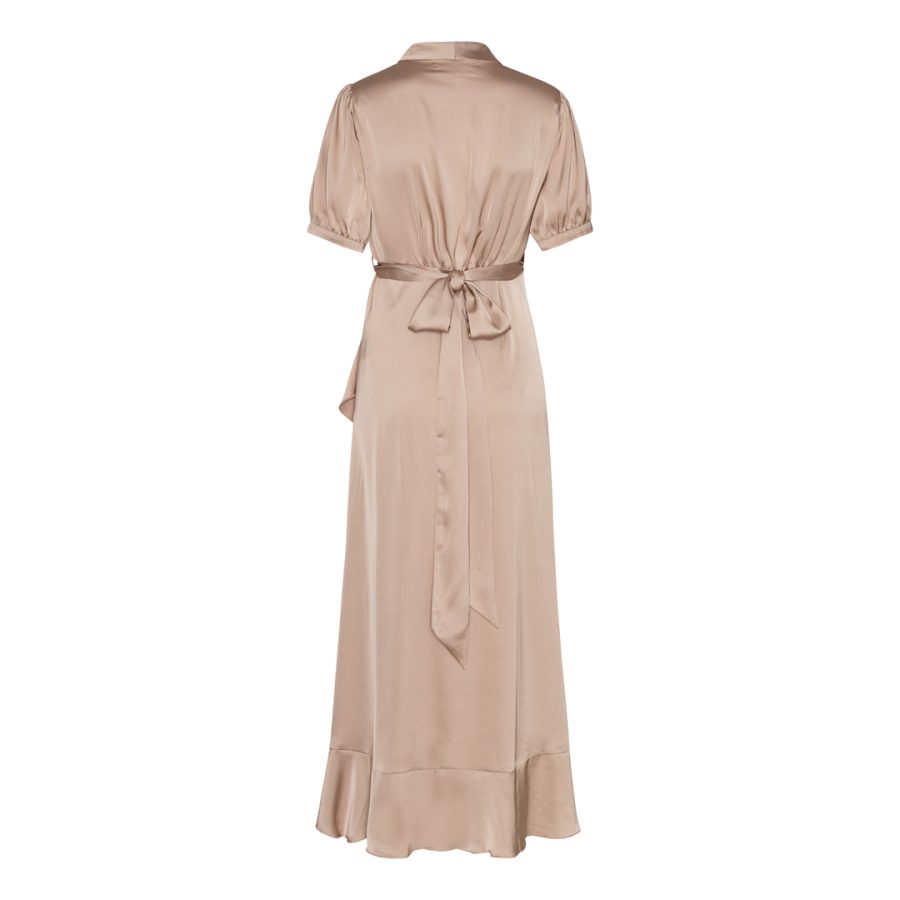 Karmamia iris dress hammered satin blush - Image 2