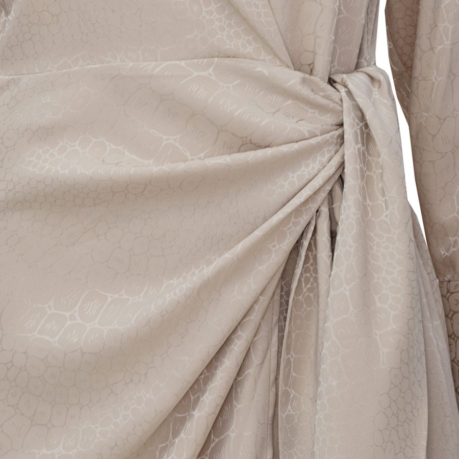 Karmamia ivy wrap dress snake jacquard - Image 3