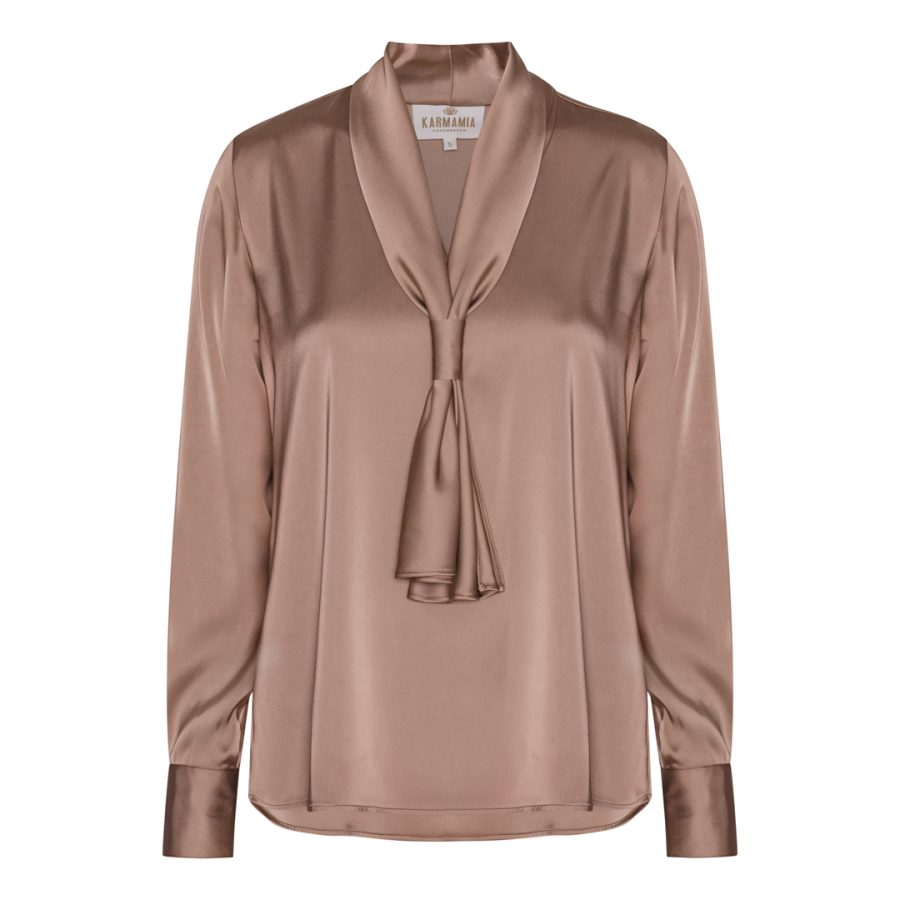 Karmamia jules blouse semi rich tan