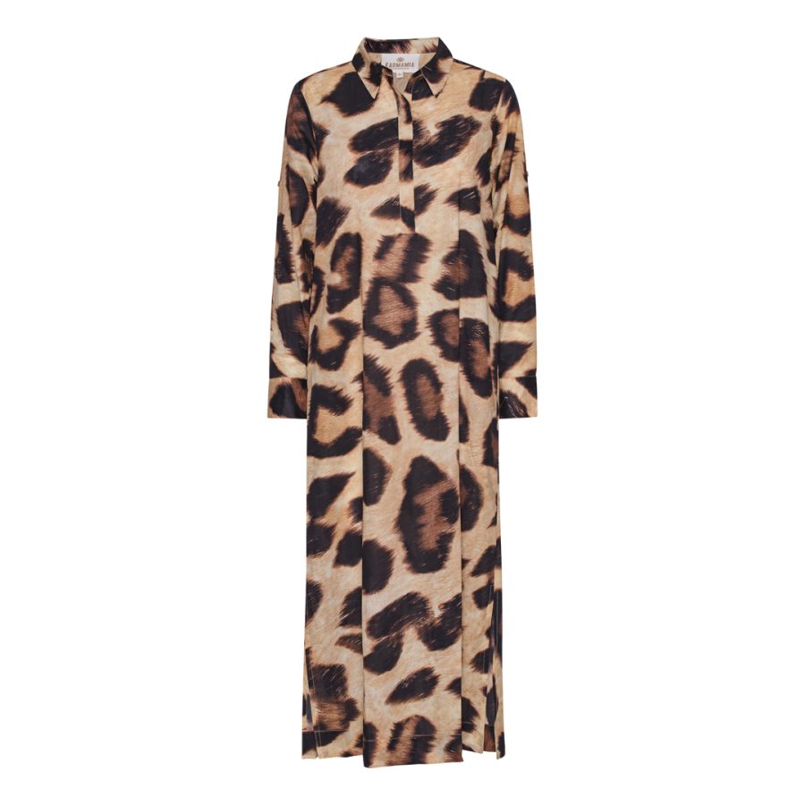 Karmamia tilly dress maxi leo poplin