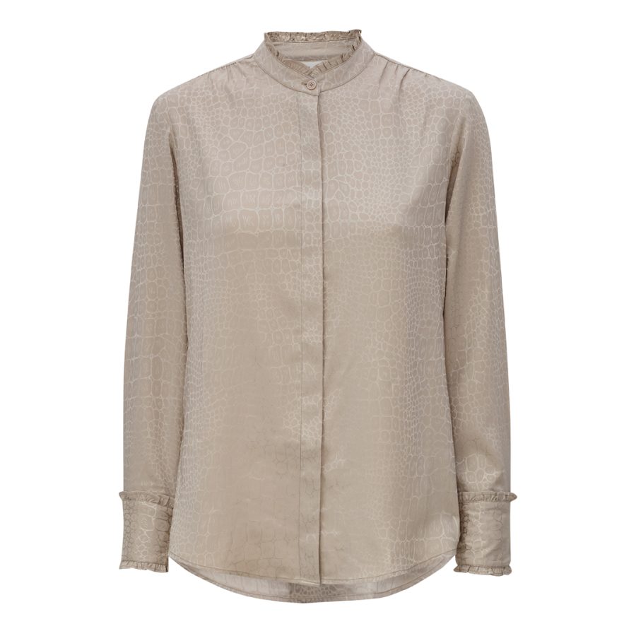Karmamia trinity shirt snake jacquard