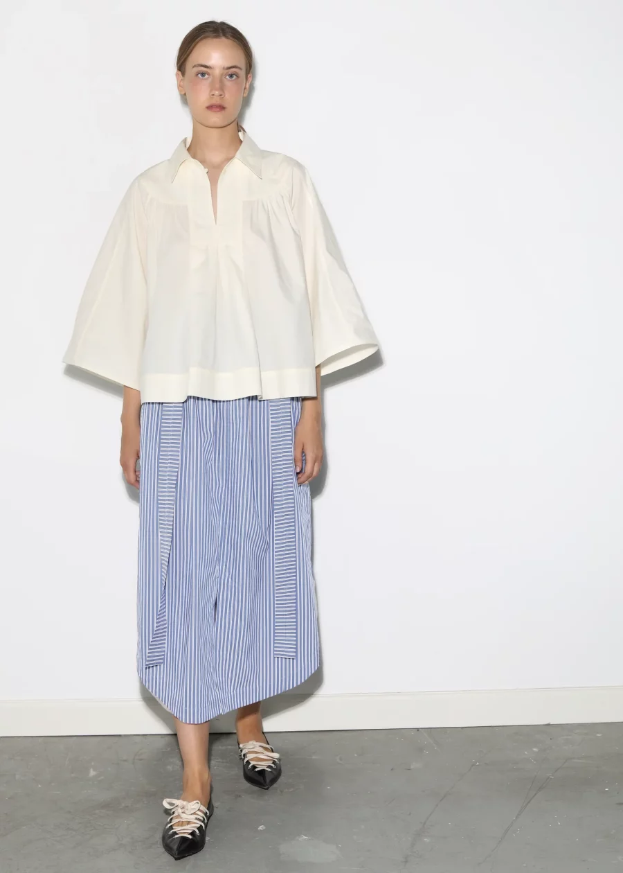 Coéme soames skirt blue stripe - Image 2