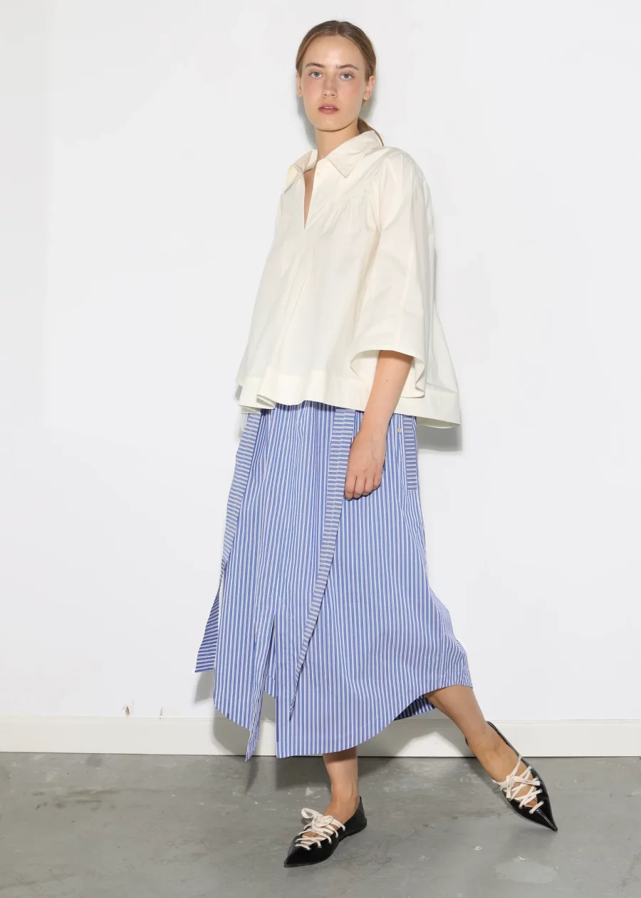 Coéme soames skirt blue stripe - Image 3