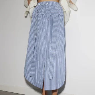 Coéme soames skirt blue stripe